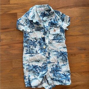 GAP Blue and White Tropical Kids One Piece